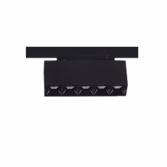 Sistema di illuminazione a binario magnetico a binario sottile lineare da 48 V a soffitto Faretto a LED ultra sottile montato su superficie Illuminazione a binario magnetico