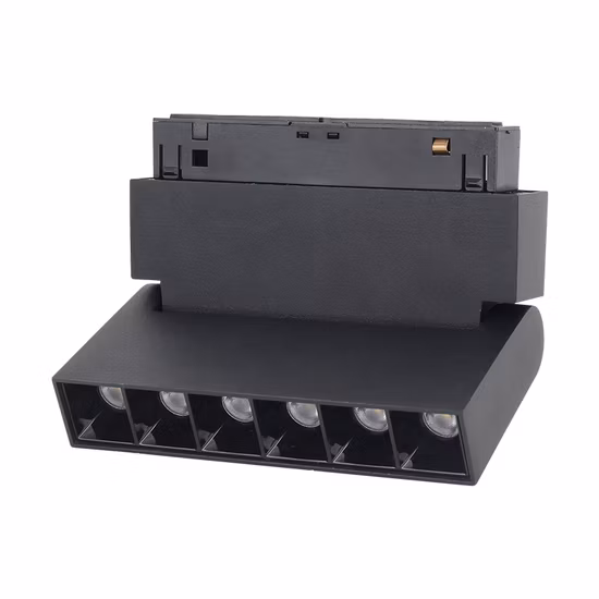 Faretti COB da incasso variabili da 12 W con angolo del fascio regolabile Sistema di illuminazione a binario magnetico lineare 48 V