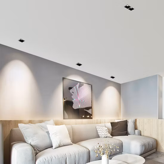 Faretto da incasso quadrato sottile a LED da incasso a parete commerciale Allway