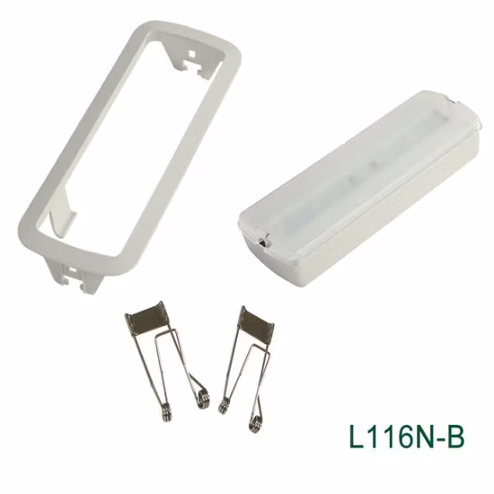 Luce di emergenza LED ricaricabile a batteria da incasso a soffitto da 3W