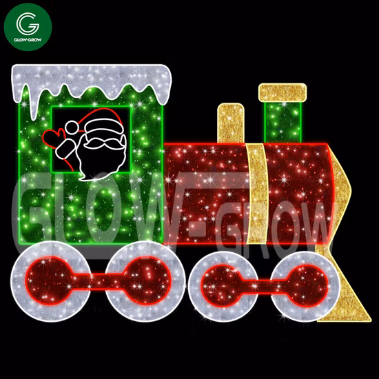 Luci decorative per eventi, giardino, parco, motivo Babbo Natale 3D a LED per strada/centro commerciale