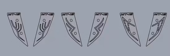 Accessori moto Parti del corpo Decorativo Universale Fit flessibile Striscia LED Luce impermeabile per YAMAHA Mt15